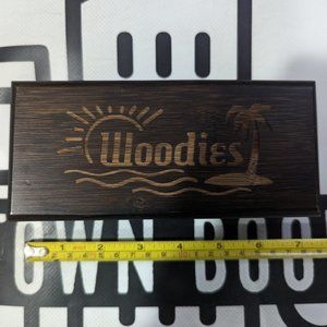 Woodies Sunglasses Wooden Box 6.5in x 3in x 2in